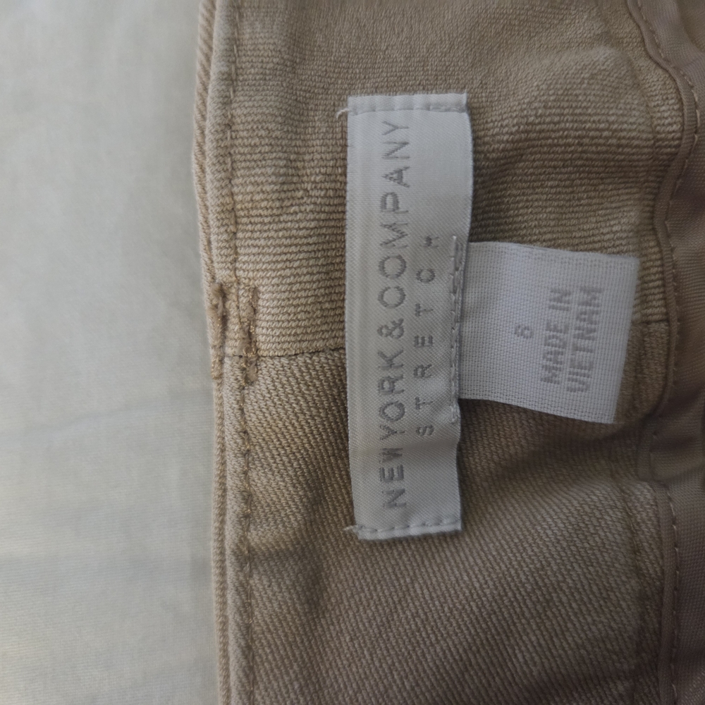New York & Company Tan and Polka Dot Chinos - Picture 3 of 7